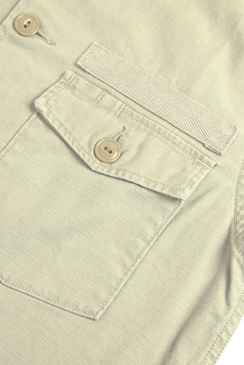 OVEROUT �����С������ȡ�MILITARY SHIRTS���ߥ꥿�꡼����� (BEIGE)