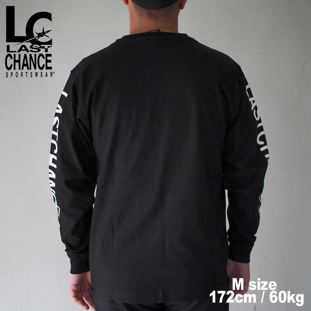 Last Chance �饹�ȥ���� SLEEVE PRINT L/S POCKET TEE / BLACK