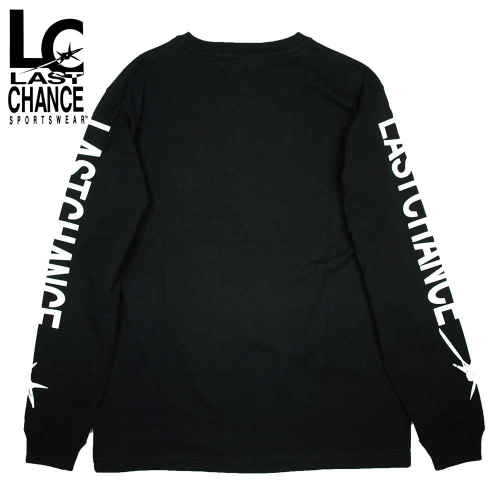 Last Chance �饹�ȥ���� SLEEVE PRINT L/S POCKET TEE / BLACK