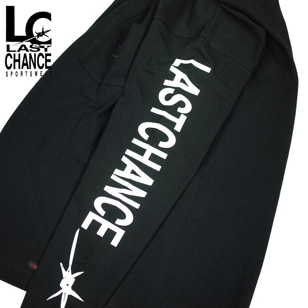 Last Chance �饹�ȥ���� SLEEVE PRINT L/S POCKET TEE / BLACK