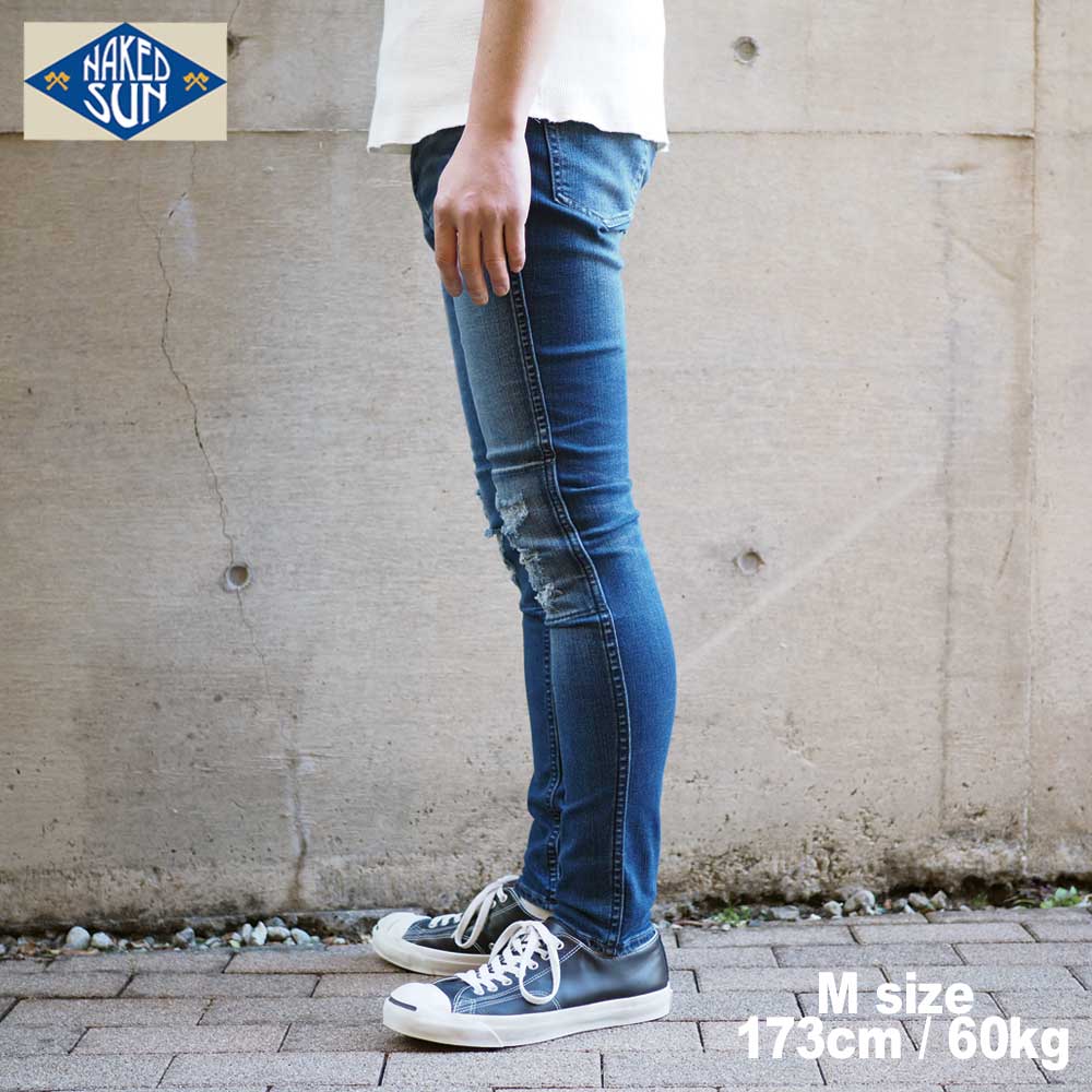 NAKED SUN ͥåɥ STRETCH EDGED SKINY / INDIGO-DMG01