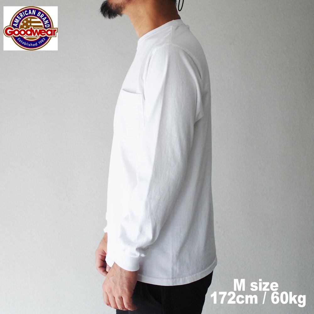 GOODWEAR åɥ LS POCKET Tee /  WHITE
