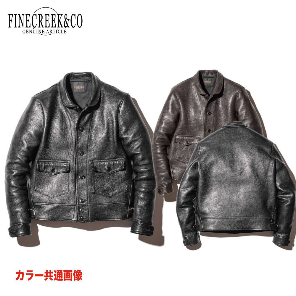 ͽ2024AW ACJK063 Joseph Jacket Goatskin (36-42) / BROWN / FINECREEK&CO