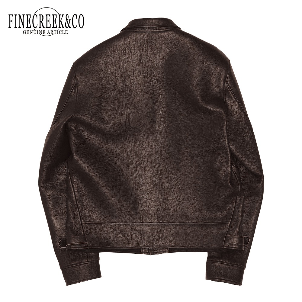 ͽ2024AW ACJK063 Joseph Jacket Goatskin (36-42) / BROWN / FINECREEK&CO