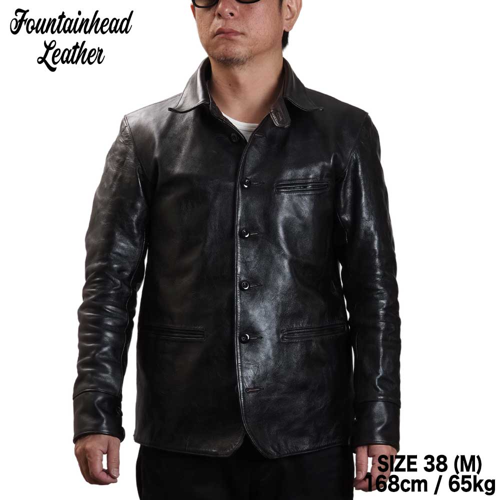 2026AWͽ����/ MU (34-42) / BLACK /  FOUNTAINHEAD LEATHER �ե�����ƥ�إåɥ쥶��