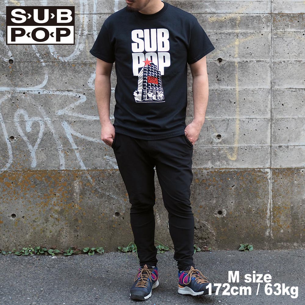 SUB POP ���֥ݥå� S/S PRINT TEE  INSIDE SELL OUT / BLACK