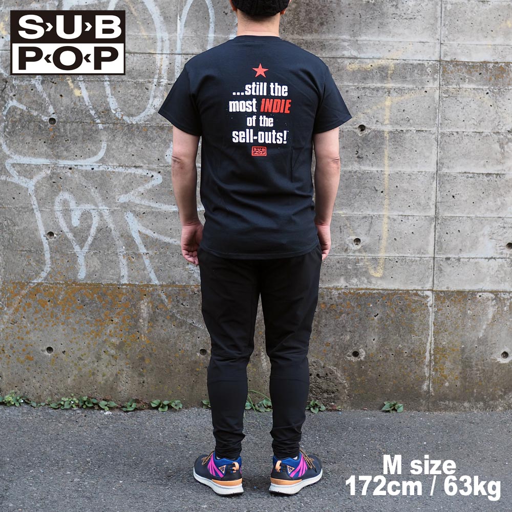 SUB POP ���֥ݥå� S/S PRINT TEE  INSIDE SELL OUT / BLACK