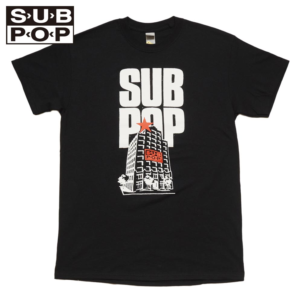 SUB POP ���֥ݥå� S/S PRINT TEE  INSIDE SELL OUT / BLACK