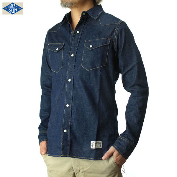 NAKED SUN �ͥ����åɥ��� 27MW DENIM WESTERN SHIRTS