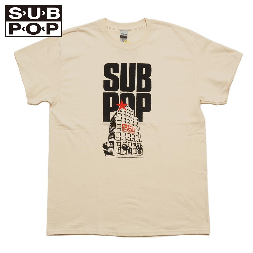 SUB POP ���֥ݥå� S/S PRINT TEE  INSIDE SELL OUT / NATURAL