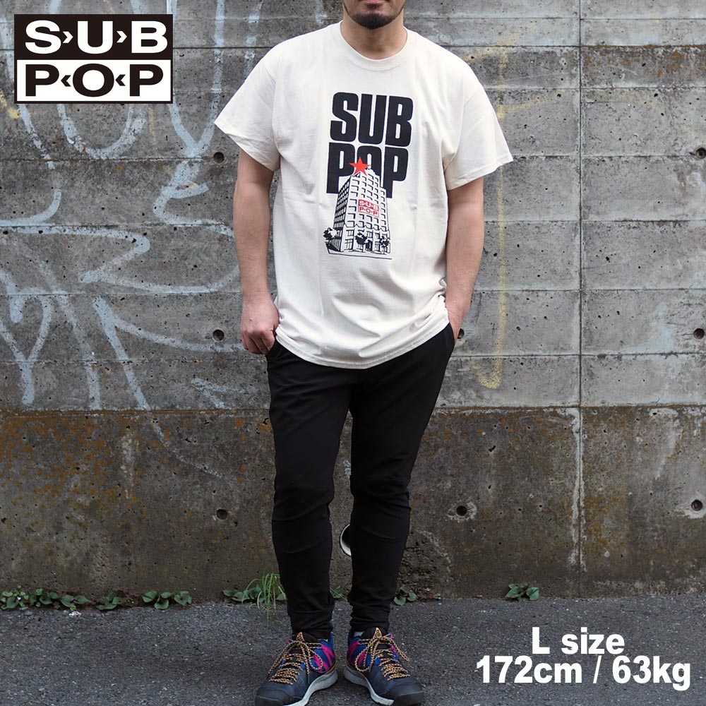 SUB POP ���֥ݥå� S/S PRINT TEE  INSIDE SELL OUT / NATURAL