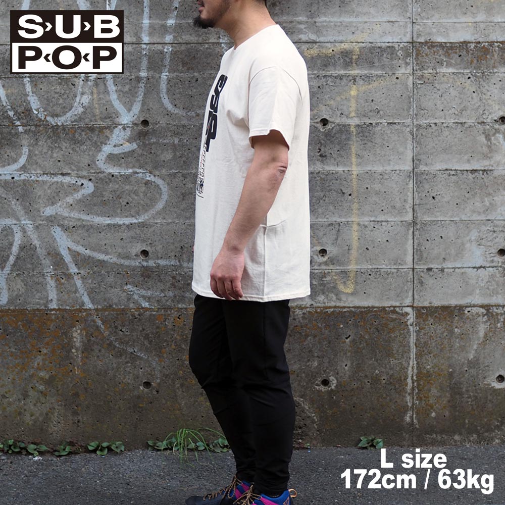SUB POP ���֥ݥå� S/S PRINT TEE  INSIDE SELL OUT / NATURAL