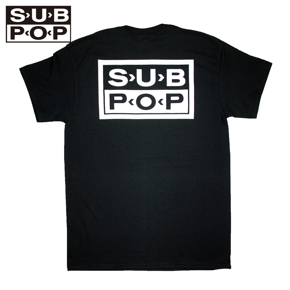 SUB POP ���֥ݥå� S/S PRINT TEE  SINGLES CLUB / BLACK