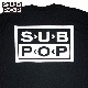SUB POP ���֥ݥå� S/S PRINT TEE  SINGLES CLUB / BLACK