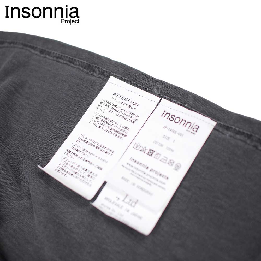 INSONNIA PROJECTS ���󥽥˥��ץ��������� NIRVANA "LOGO" / BLACK