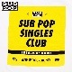 SUB POP ���֥ݥå� S/S PRINT TEE  SINGLES CLUB / WHITE