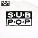 SUB POP ���֥ݥå� S/S PRINT TEE  SINGLES CLUB / WHITE