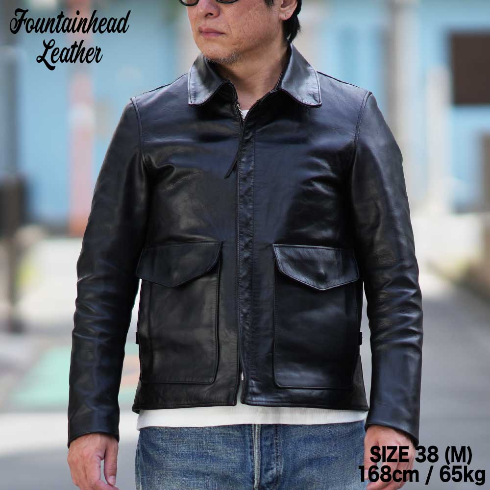 2026AWͽ����/ XI (34-42) / BLACK /  FOUNTAINHEAD LEATHER �ե�����ƥ�إåɥ쥶��