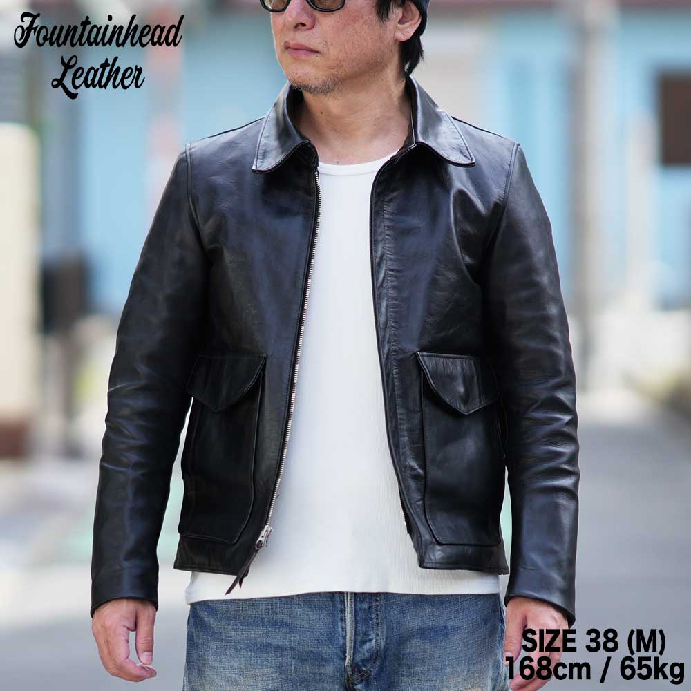 2026AWͽ����/ XI (34-42) / BLACK /  FOUNTAINHEAD LEATHER �ե�����ƥ�إåɥ쥶��