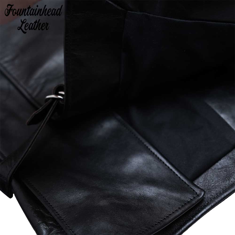 2026AWͽ����/ XI (34-42) / BLACK /  FOUNTAINHEAD LEATHER �ե�����ƥ�إåɥ쥶��