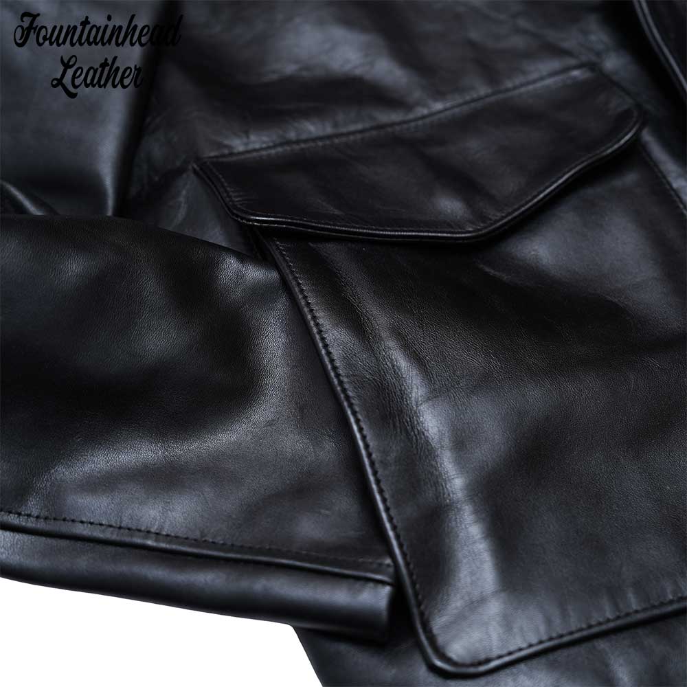 2026AWͽ����/ XI (34-42) / BLACK /  FOUNTAINHEAD LEATHER �ե�����ƥ�إåɥ쥶��