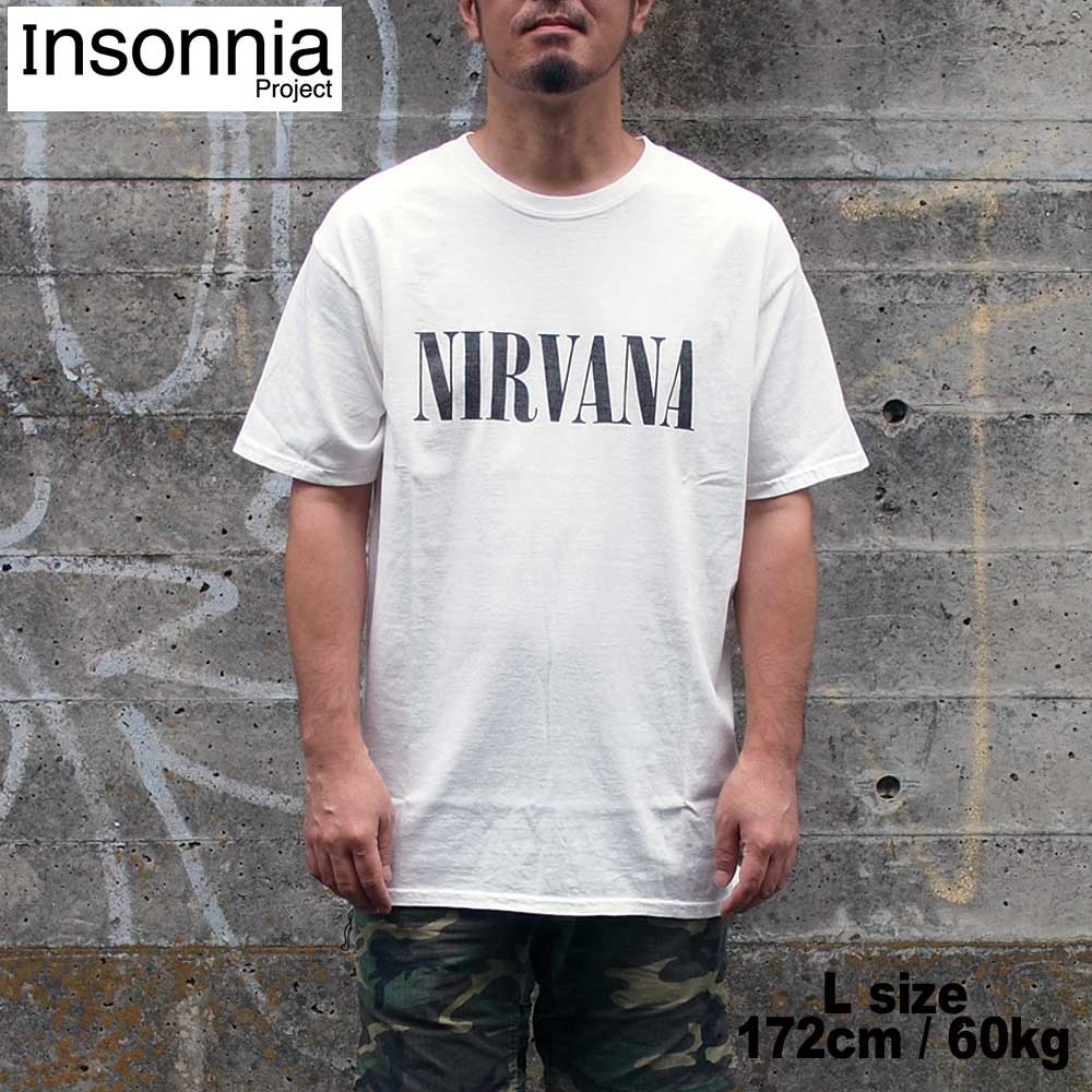 INSONNIA PROJECTS ���󥽥˥��ץ��������� NIRVANA "LOGO" / WHITE