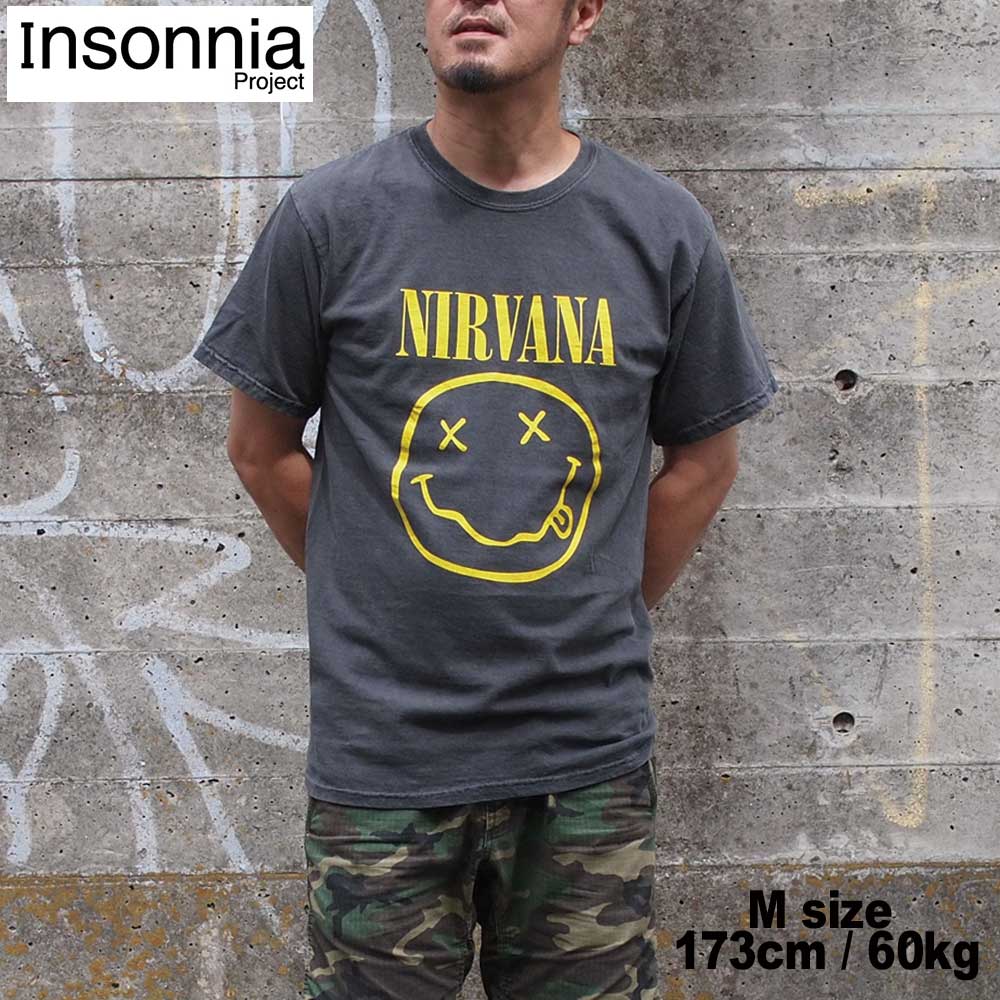 INSONNIA PROJECTS ���󥽥˥��ץ��������� NIRVANA "SMILE" / BLACK