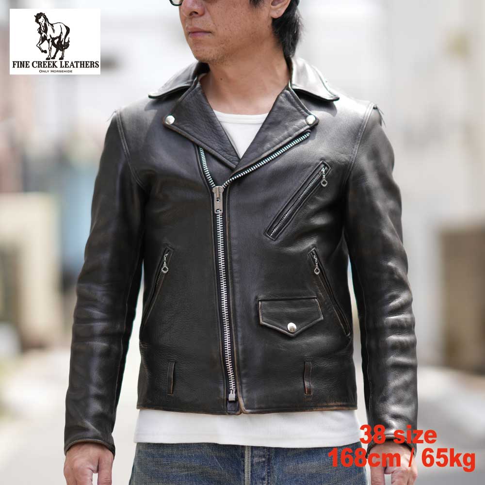 ͽ����2026SS FCJK015 Leon Custom / BLACK / FINECREEK LEATHERS �ե����󥯥꡼���쥶����