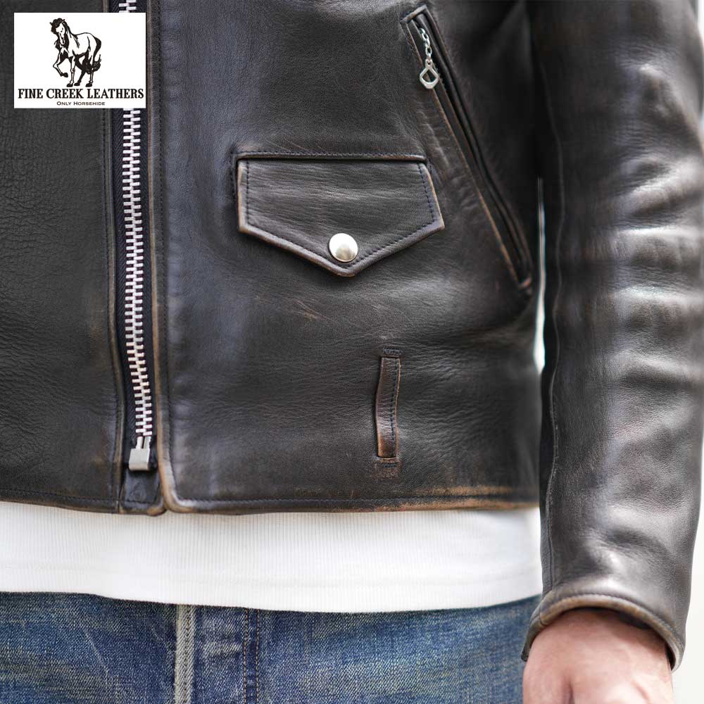 ͽ����2026SS FCJK015 Leon Custom / BLACK / FINECREEK LEATHERS �ե����󥯥꡼���쥶����
