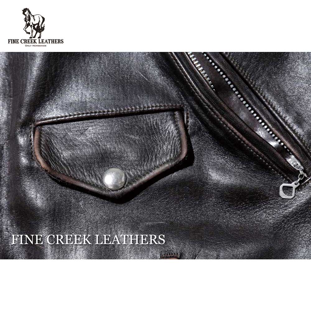 ͽ����2026SS FCJK015 Leon Custom / BLACK / FINECREEK LEATHERS �ե����󥯥꡼���쥶����