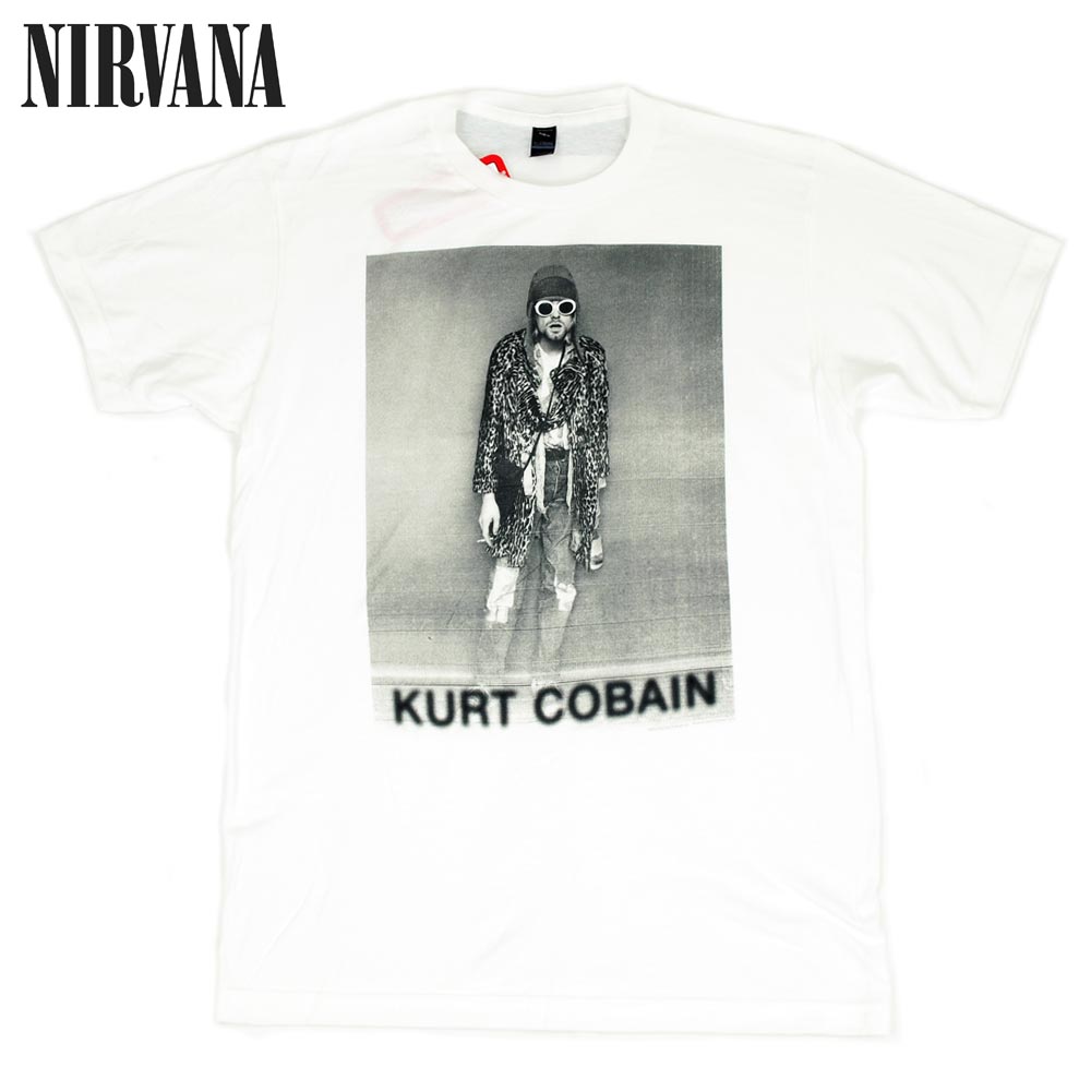 " LEOPARD PHOTO " " KURT COBAIN  " Tee