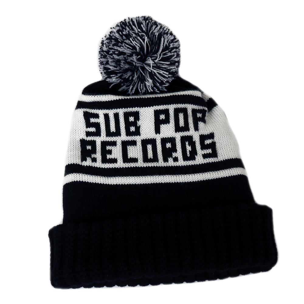 SUB POP KNIT CAP "SUB POP RECORDS" / BLACK