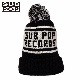 SUB POP KNIT CAP "SUB POP RECORDS" / BLACK