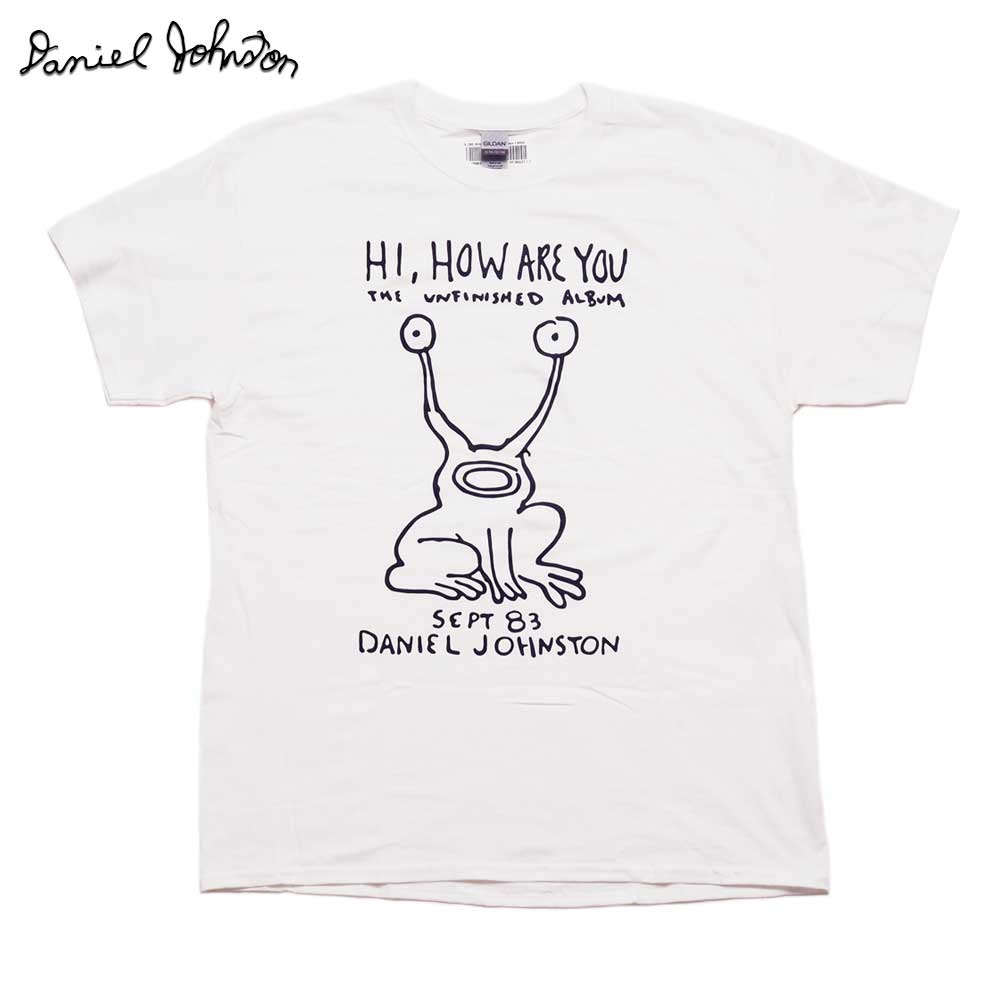 DANIEL JOHNSTON ���˥��롦����󥹥ȥ� "HI HOW ARE YOU?" ���硼�ȥ��꡼��T����� / WHITE