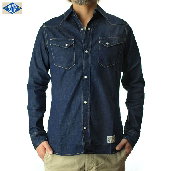 NAKED SUN �ͥ����åɥ��� 27MW DENIM WESTERN SHIRTS