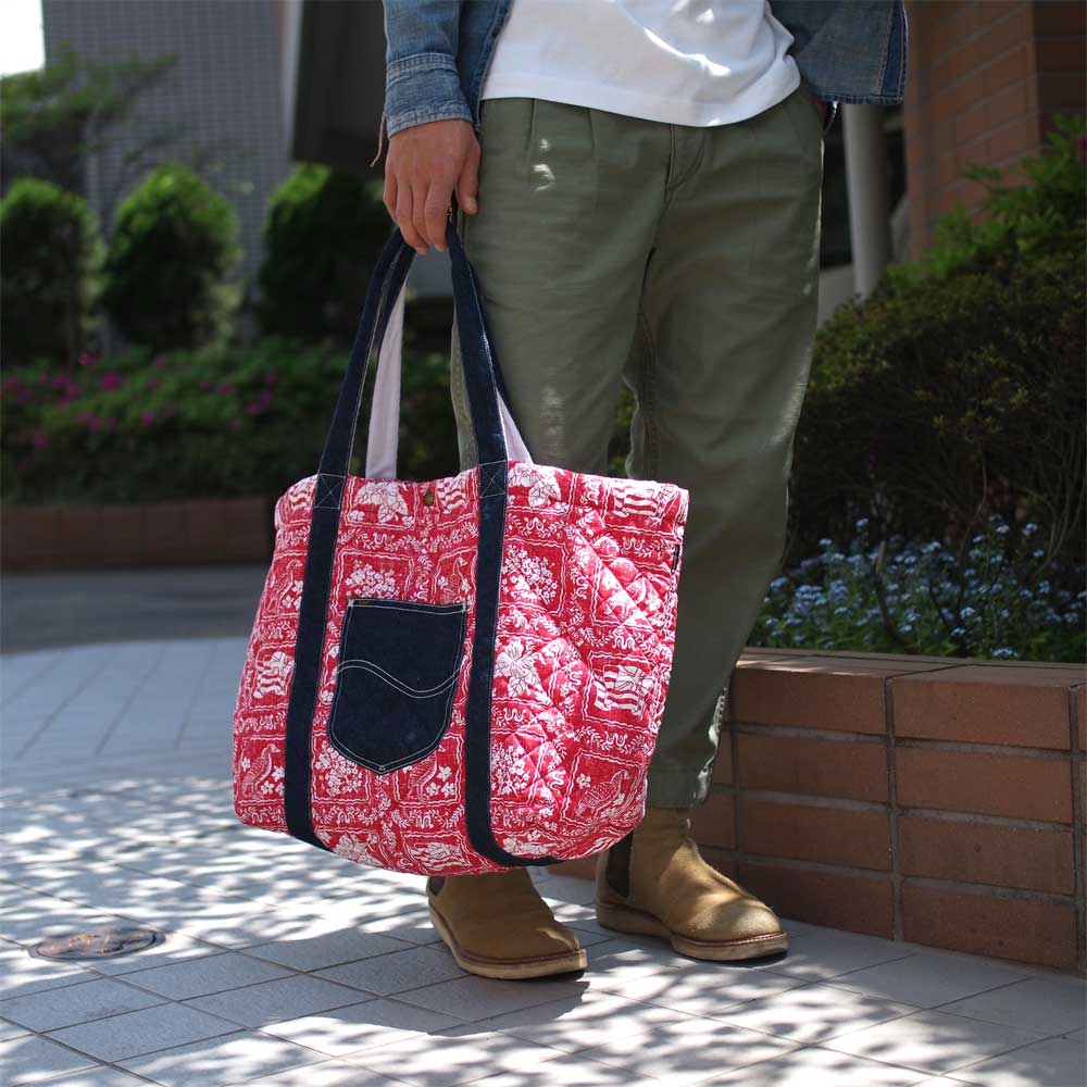 Lee �� REYN SPOONER �꡼ �� �쥤�󥹥ס��ʡ� BIG TOTE BAG (RED)