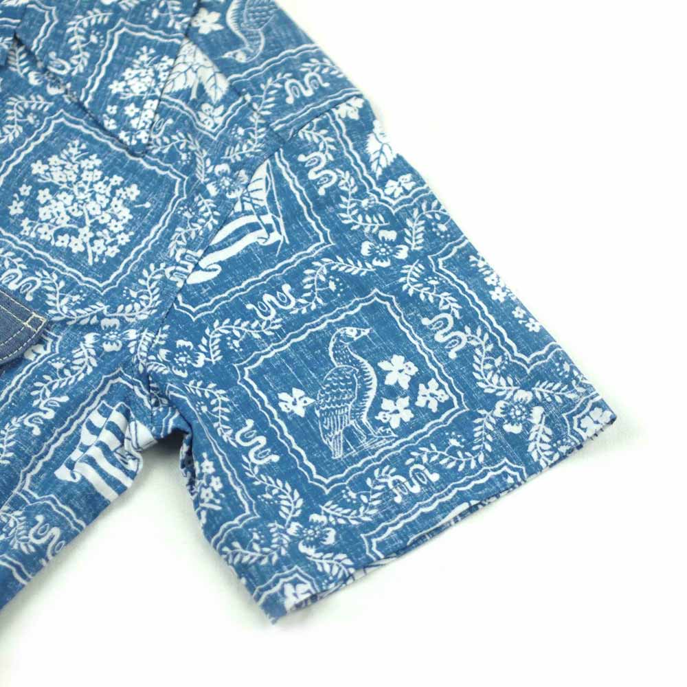 Lee �� REYN SPOONER �꡼ �� �쥤�󥹥ס��ʡ� OPEN COLLOR SHIRTS (BLUE)