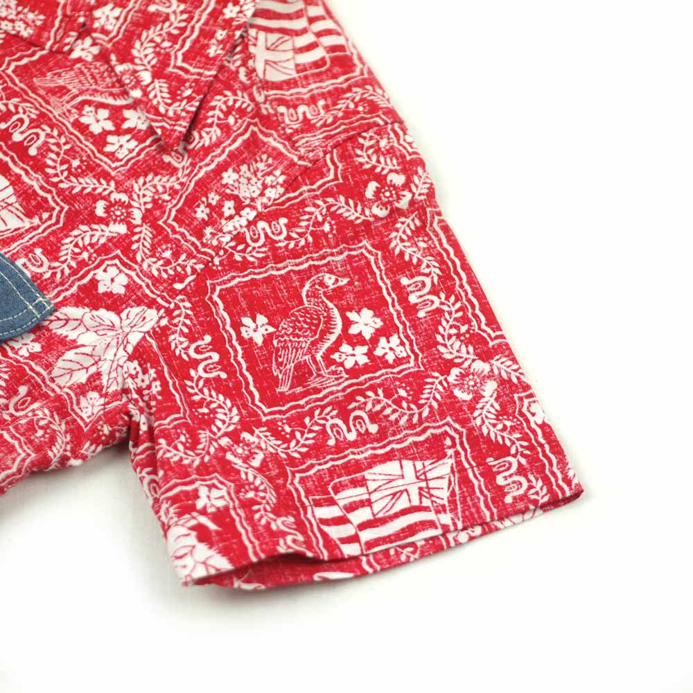 Lee �� REYN SPOONER �꡼ �� �쥤�󥹥ס��ʡ� OPEN COLLOR SHIRTS (RED)