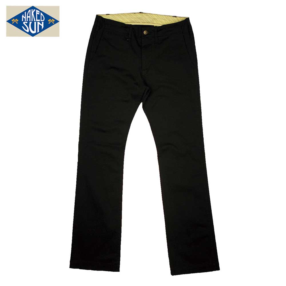 TIGHT STRETCH CHINO FLARE / BLACK / NAKED SUN ͥåɥ
