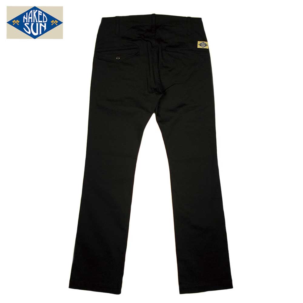 TIGHT STRETCH CHINO FLARE / BLACK / NAKED SUN ͥåɥ