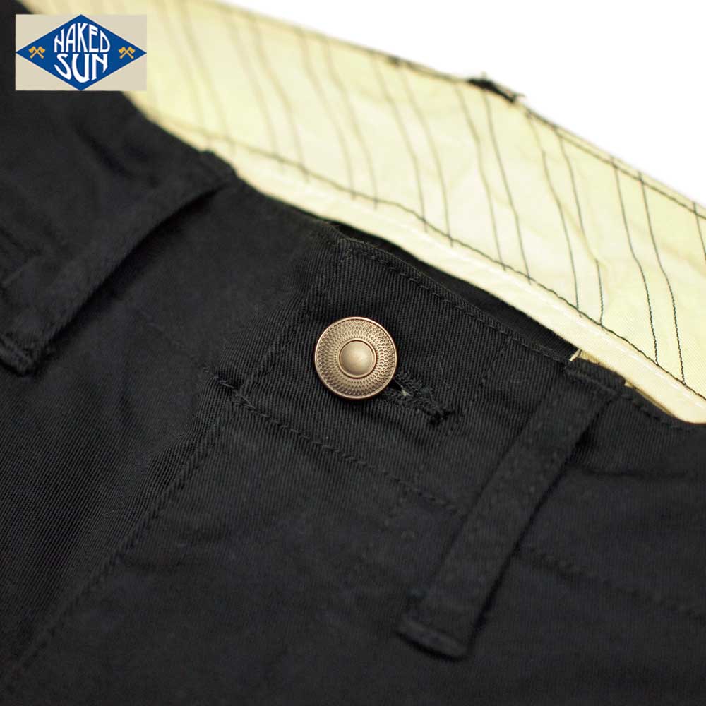 TIGHT STRETCH CHINO FLARE / BLACK / NAKED SUN ͥåɥ