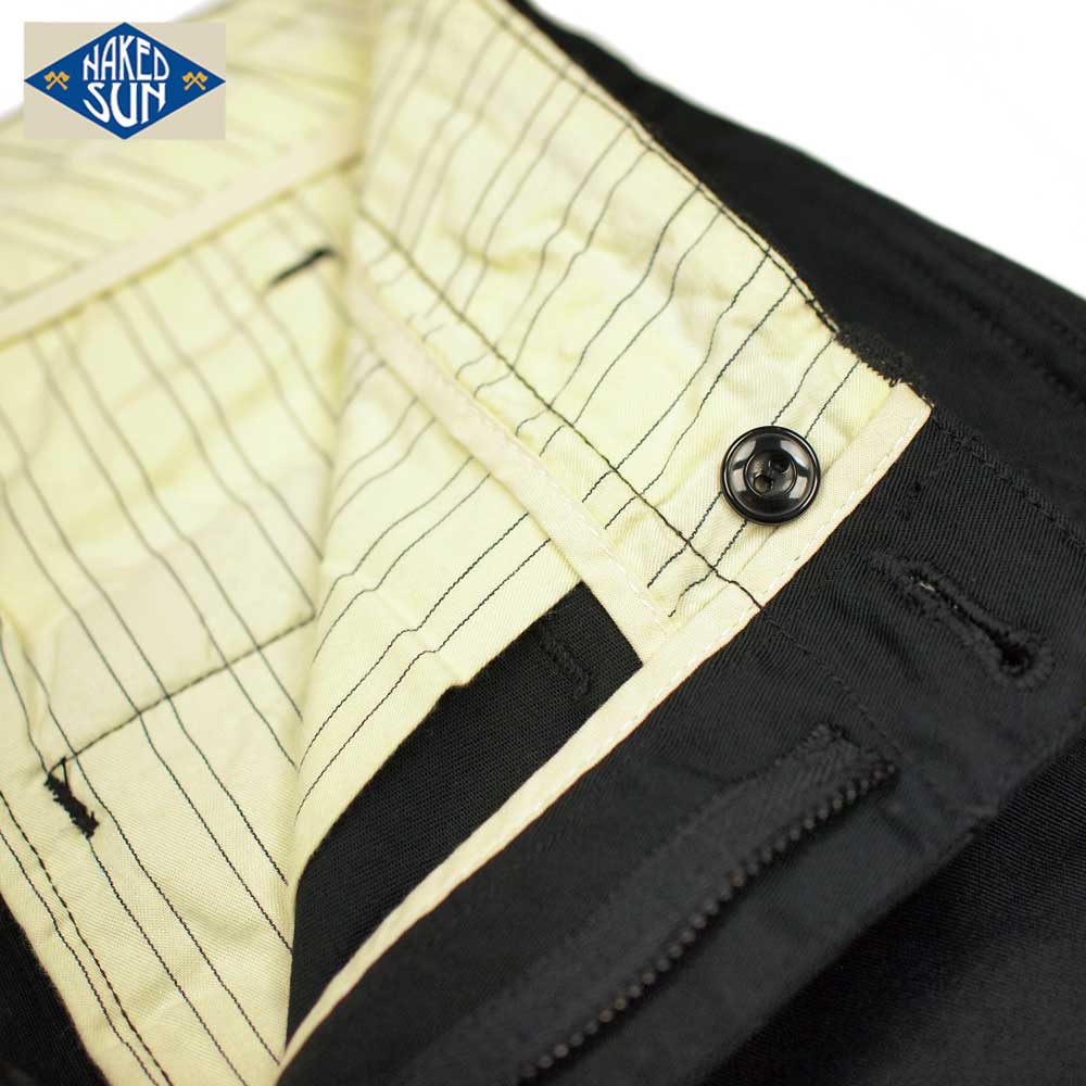 TIGHT STRETCH CHINO FLARE / BLACK / NAKED SUN ͥåɥ