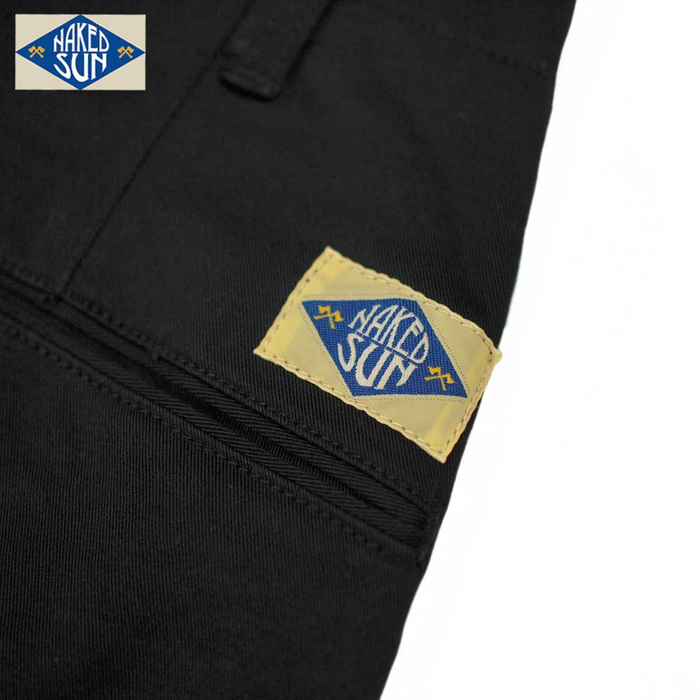 TIGHT STRETCH CHINO FLARE / BLACK / NAKED SUN ͥåɥ