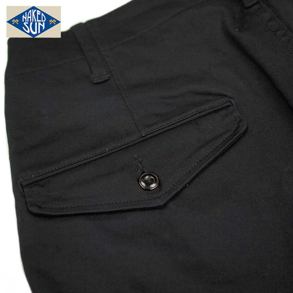 TIGHT STRETCH CHINO FLARE / BLACK / NAKED SUN ͥåɥ