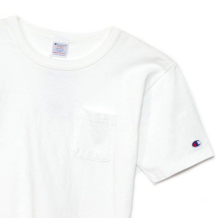 Champion �����ԥ��� T1011 POCKET-Tee MADE IN USA / WHITE