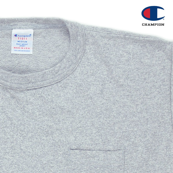 Champion �����ԥ��� T1011 POCKET-Tee MADE IN USA / GRAY