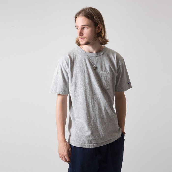 Champion �����ԥ��� T1011 POCKET-Tee MADE IN USA / GRAY