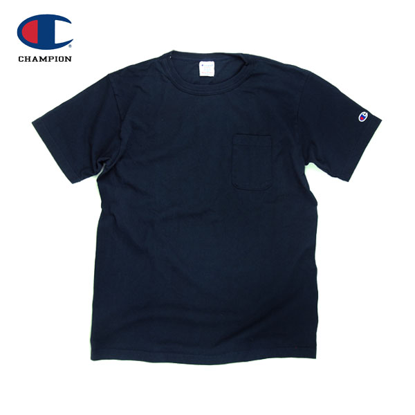 Champion �����ԥ��� T1011 POCKET-Tee MADE IN USA / NAVY