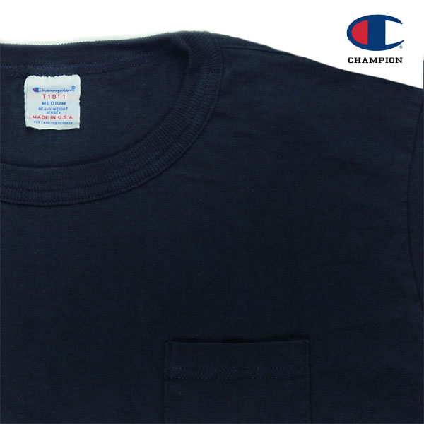 Champion �����ԥ��� T1011 POCKET-Tee MADE IN USA / NAVY