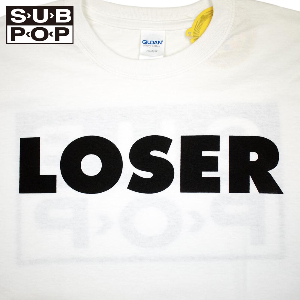 SUB POP ���֥ݥå� S/S PRINT TEE  LOSER / WHITE